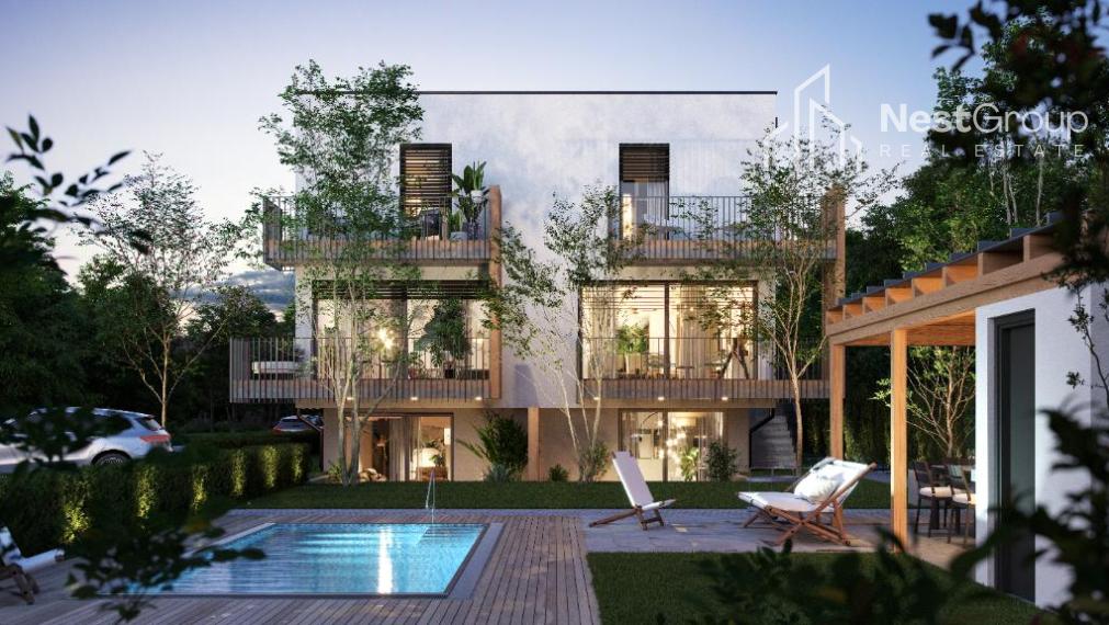 4-IZB. BYT v RD S TERASAMI V SÚKROMNOM AREÁLI S BAZÉNOM