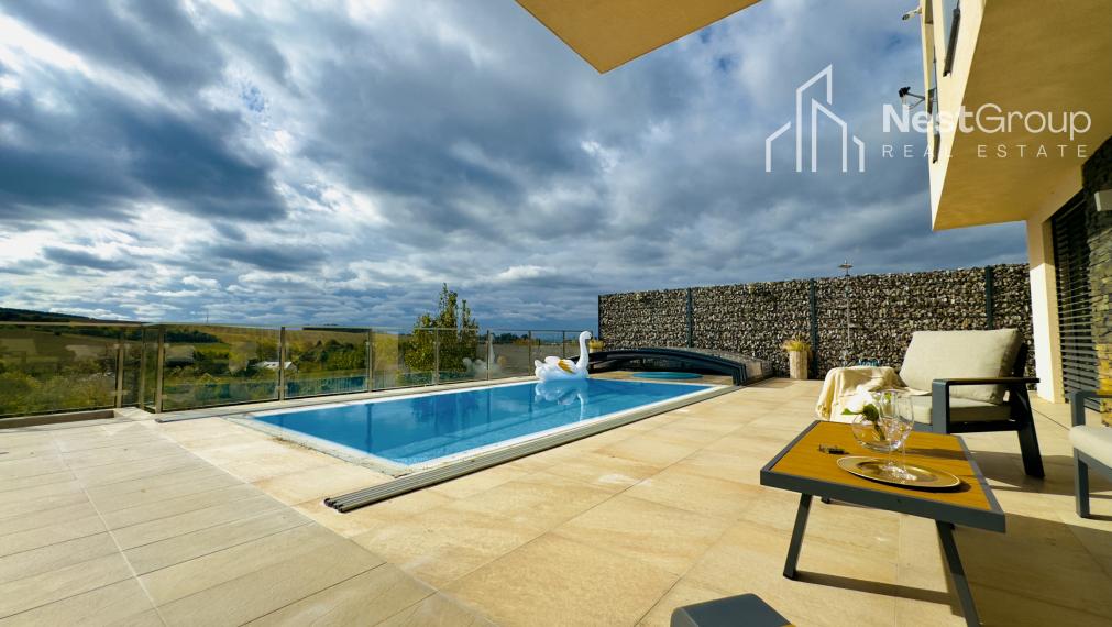 PREDAJ moderný 4i rodinný dom s vyhrievaným bazénom pri Piešťanoch